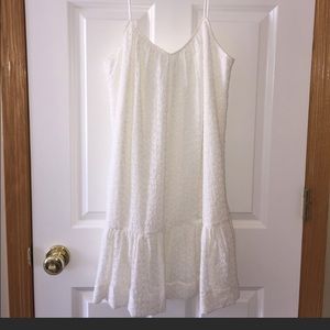 Madewell White Daisy Embroidered Dress